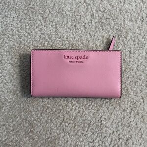 Kate Spade Pink Saffiano Leather Wallet
